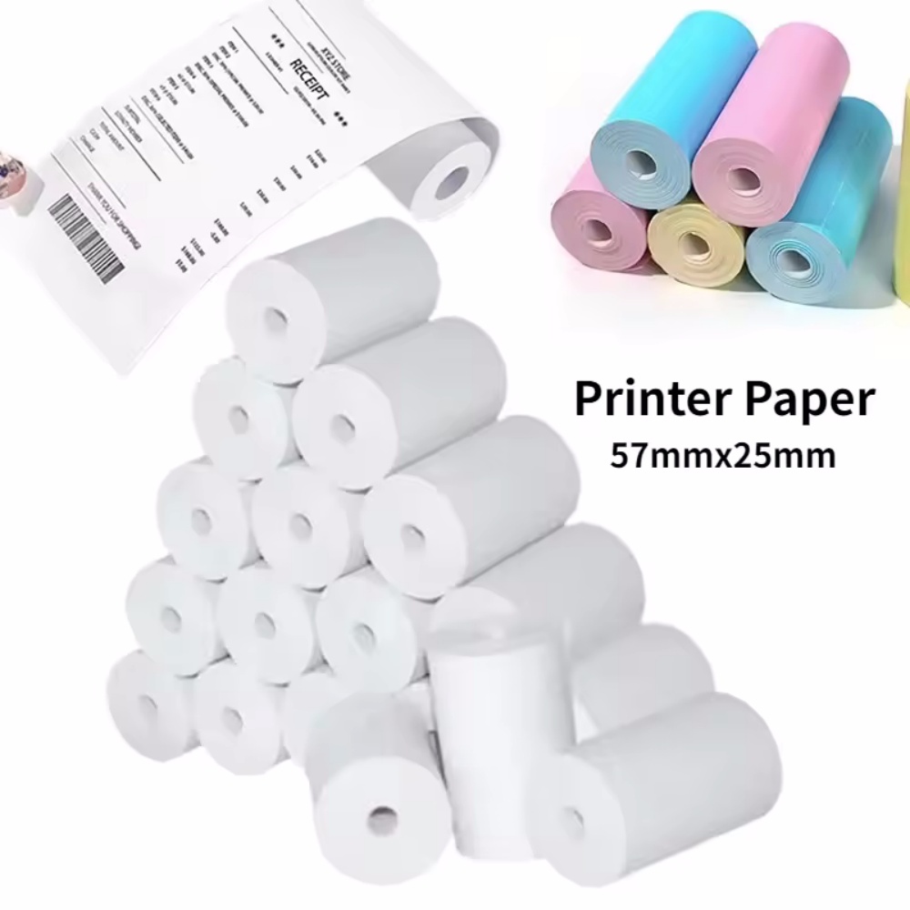 Heat Transfer Vinyl Roll - Mini impressão de papel térmico, etiqueta