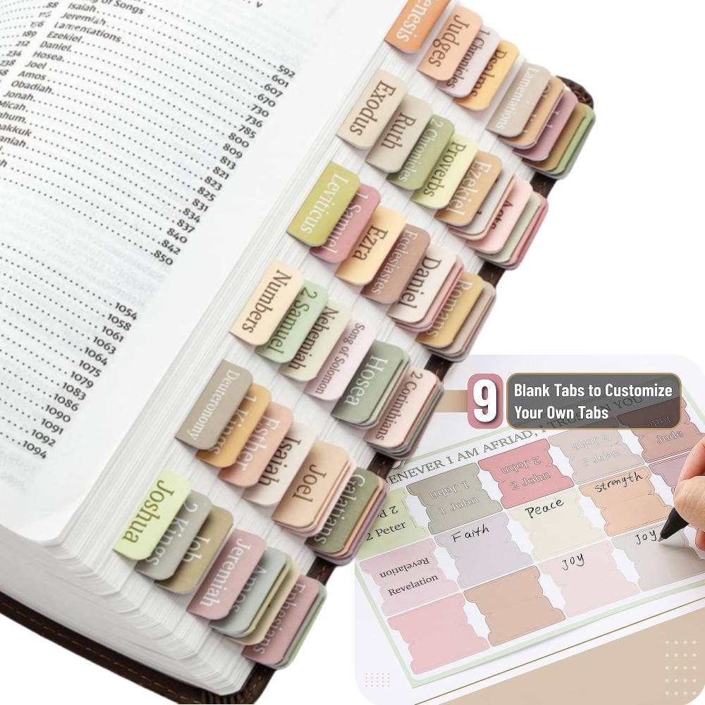 Commercial Printing Paper - Livro bíblico Laminado Tabs, Etiquetas bíblicas