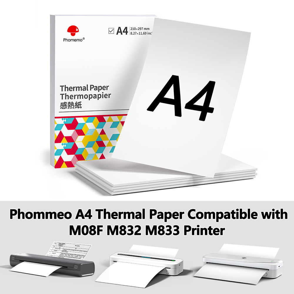 Phomemo-Papel de impressora té - Commercial Printing Paper avaliação e preço