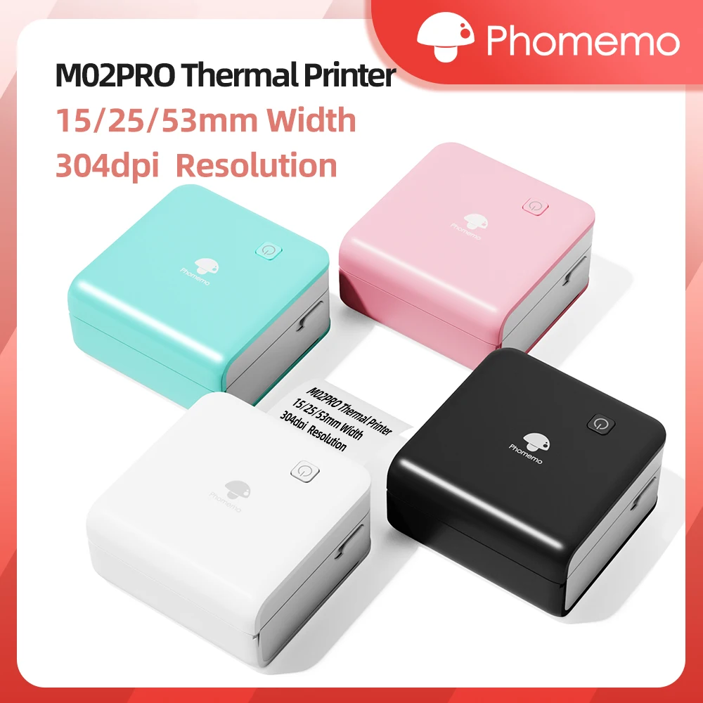 Phomemo m02pro mini impressora - Commercial Printing Paper avaliação e preço