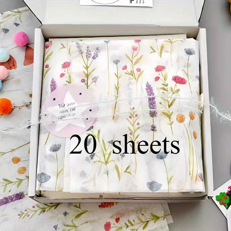 20 Folhas de Papel de Presente - Commercial Printing Paper avaliação e preço